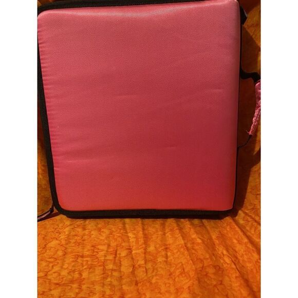 Case-It Mighty Zip Tab 3-Ring 2 - Inch Zipper Binder Expanding File Pink/Black - Picture 6 of 10